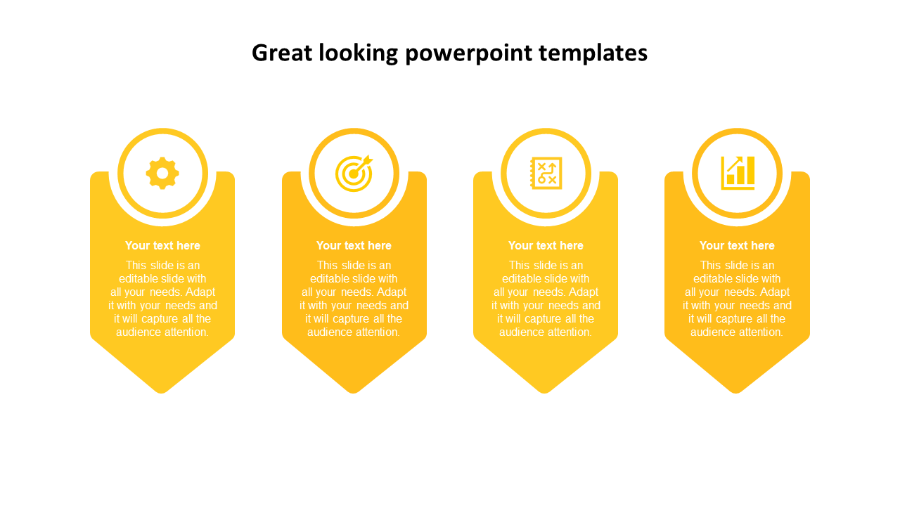 great looking powerpoint templates-yellow